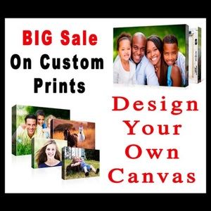 Custom print, design your own canvas print/ all sizes available
